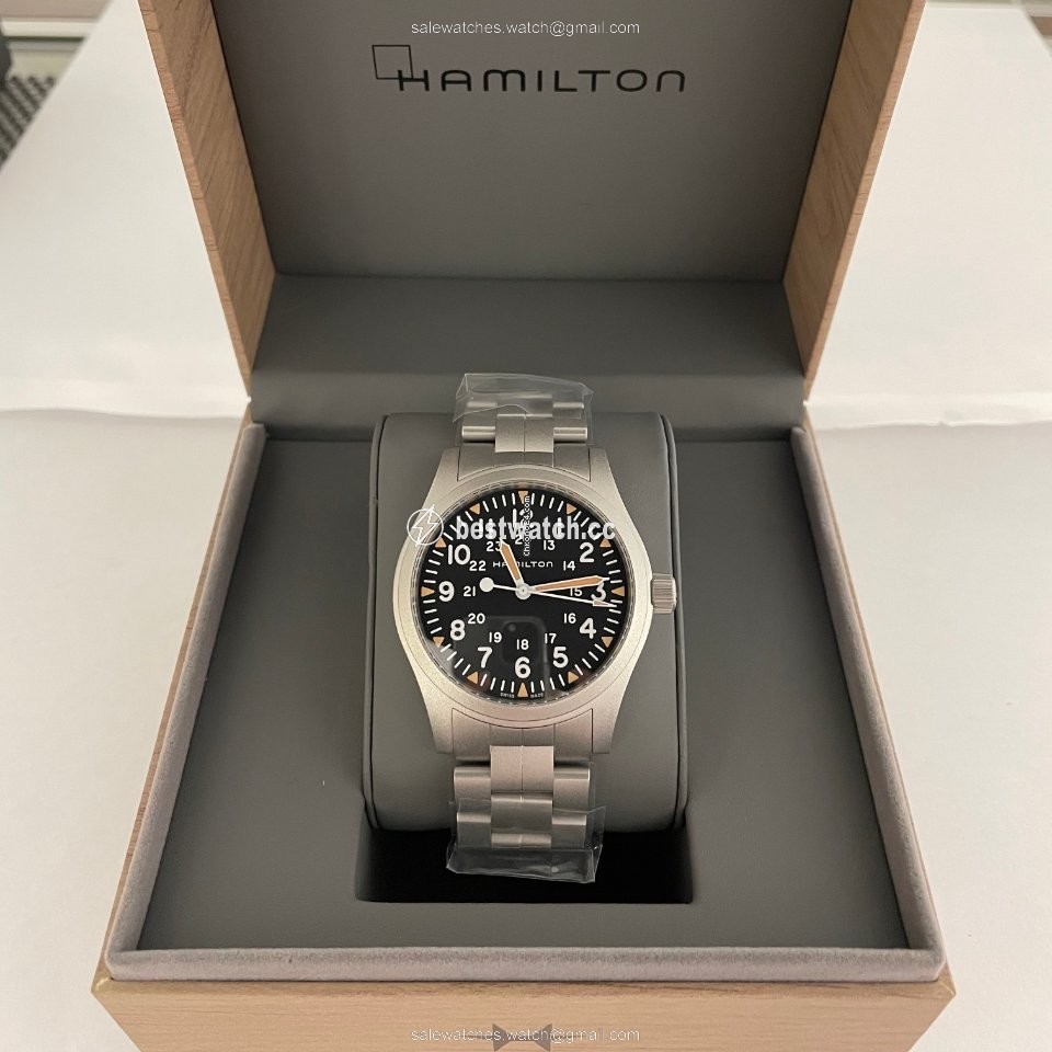 IMG_9085 Hamilton Khaki Field Mens watch Unisex Manual winding Steel H69529133 Replica 2