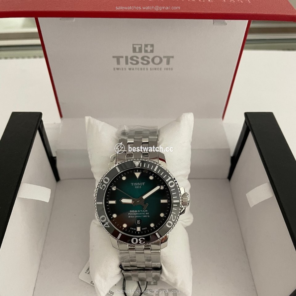 Tissot Seastar 1000 Mens watch Unisex Automatic Steel T120.407.11.091.01 Replica 2