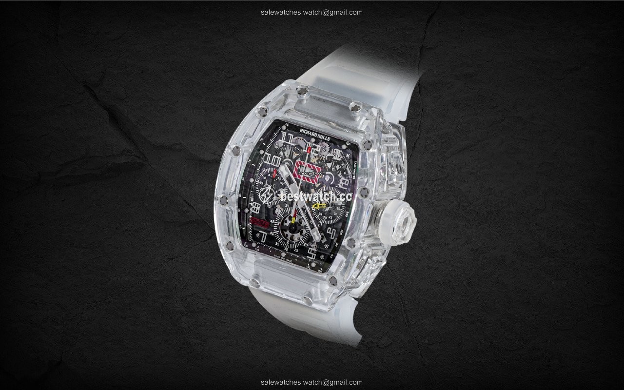 Richard Mille RM 011 Mens watch Unisex Automatic White gold Richard Mile Replica 2