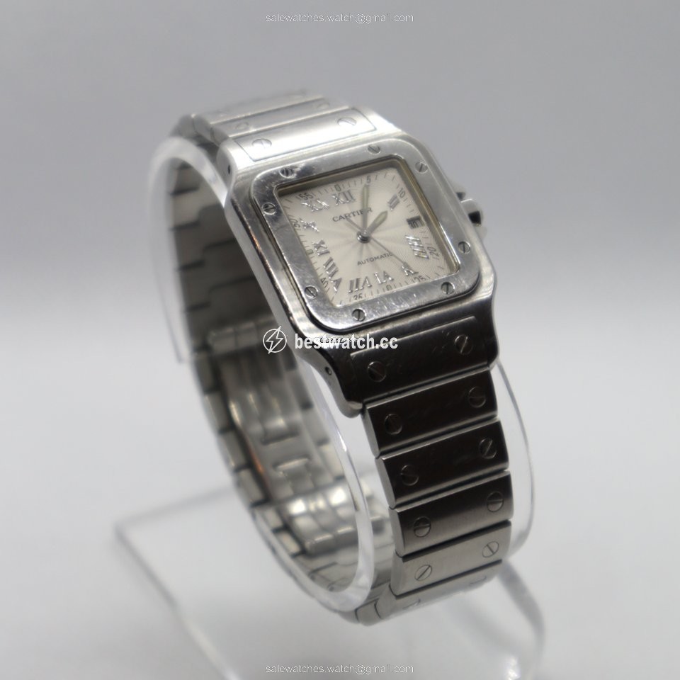 IMG_9085 Cartier Santos Galbee Mens watch Unisex Automatic Steel W20055D6 Replica 2