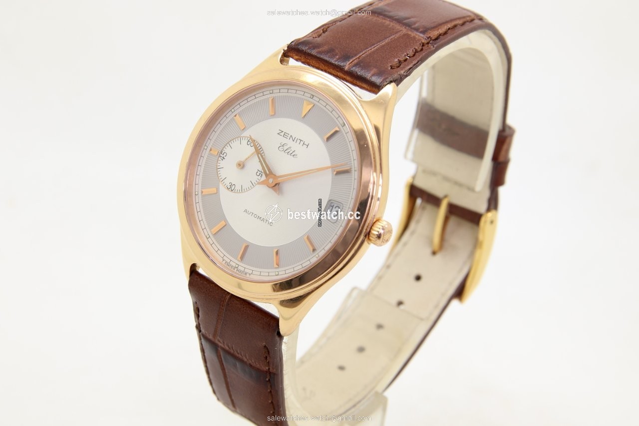IMG_9085 Zenith Elite Mens watch Unisex Automatic Rose gold 17 0040 680 Replica 2