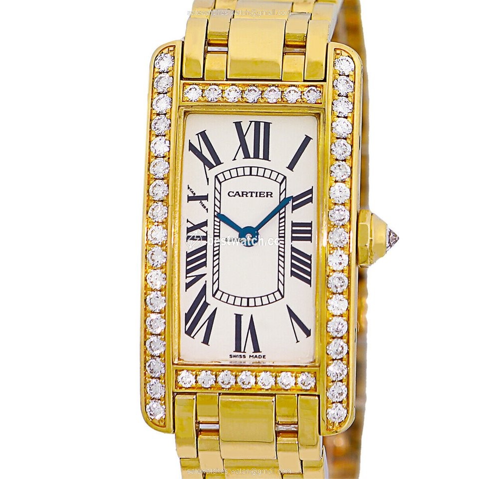 IMG_9085 Cartier Tank Americaine Womens watch Yellow gold W42838178232 Replica 2
