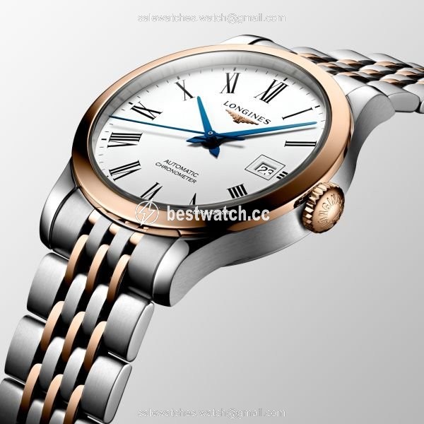 IMG_9085 Longines Record Womens watch Automatic Gold Steel L2.321.5.11.7 Replica 2