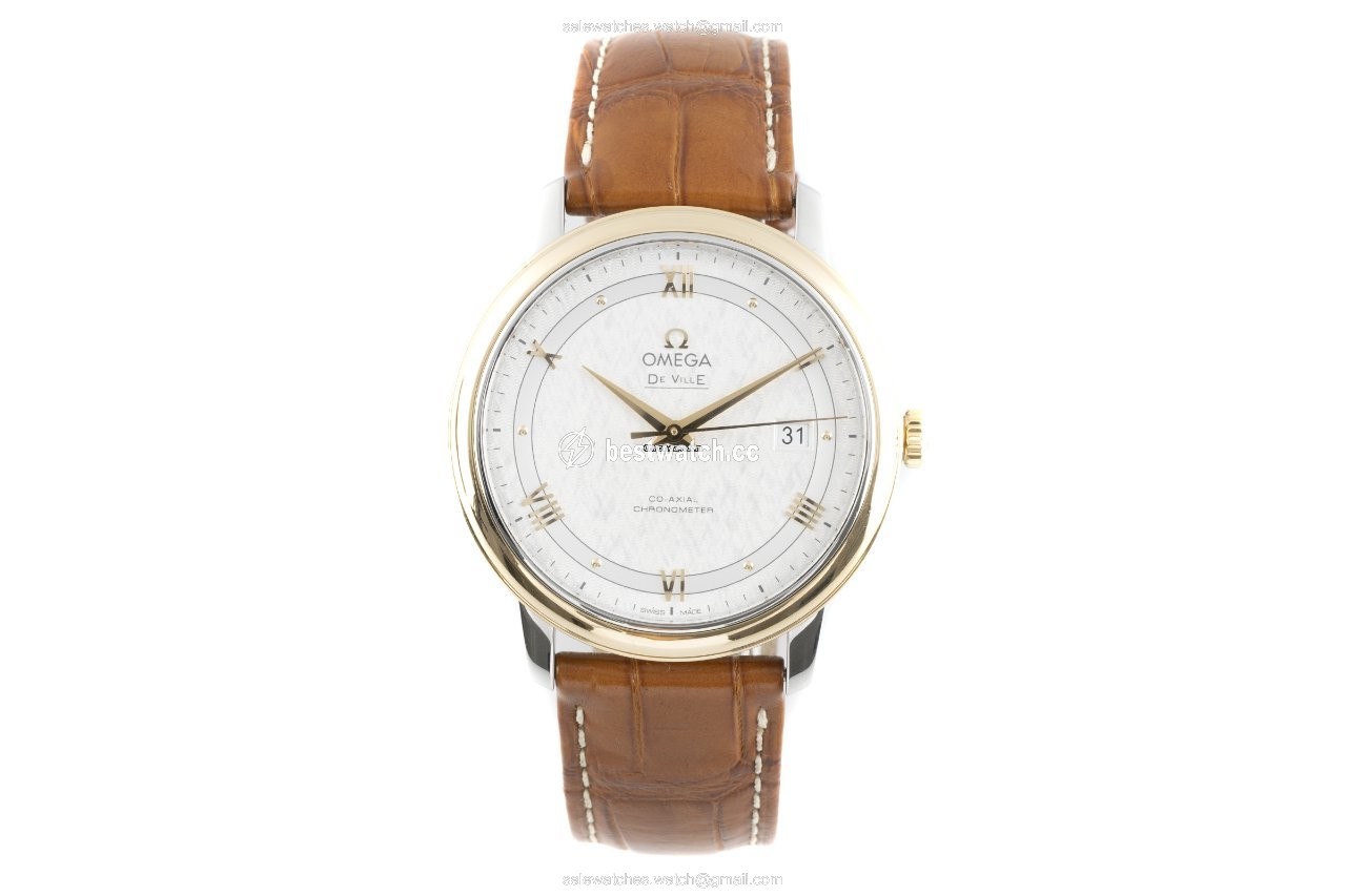 IMG_9085 Omega De Ville Prestige Mens watch Unisex Automatic Gold Steel 424.23.40.20.02.001 Replica 2