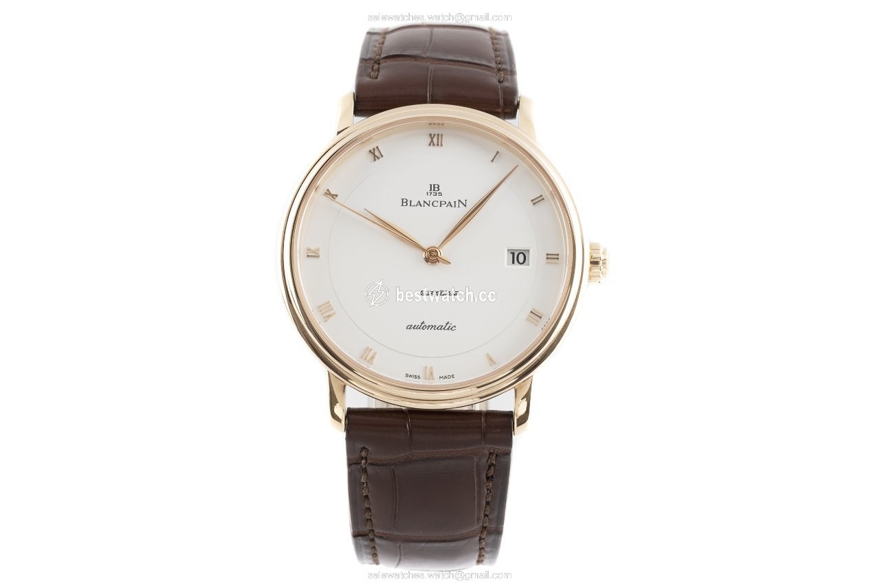 Blancpain Villeret Ultra-Slim Mens watch Unisex Automatic Red gold 6223-3642-55A Replica 2