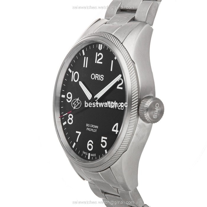 IMG_9085 Oris Big Crown ProPilot Day Date Mens watch Unisex Automatic Steel 01 752 7698 4194 Replica 2