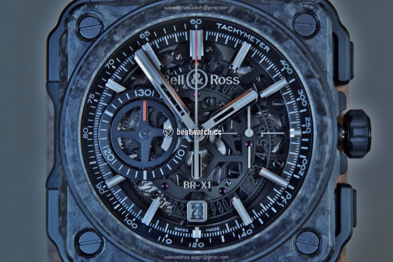 Bell & Ross BR-X1 Mens watch Unisex Automatic Carbon BRX1-CE-CF-BLACK Replica 2