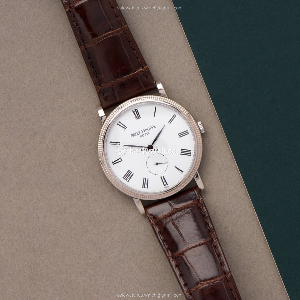 IMG_9085 Patek Philippe Calatrava Mens watch Unisex Manual winding White gold 5119G-001 Replica 2