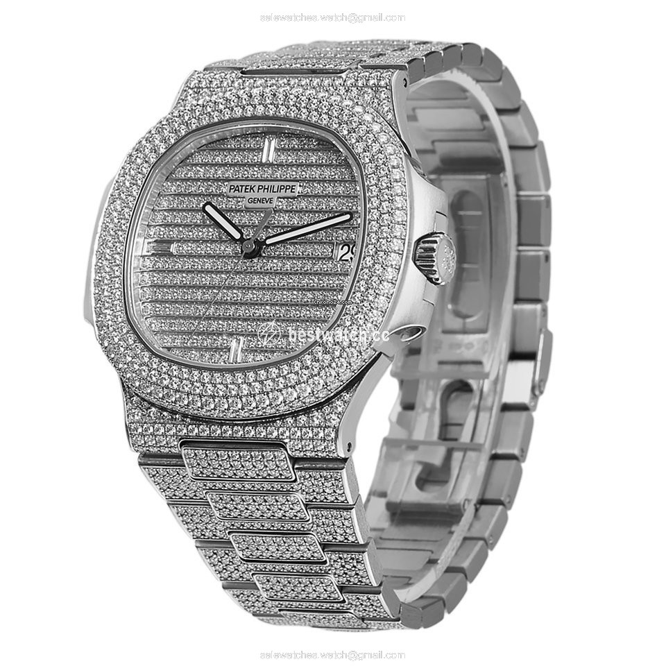 IMG_9085 Patek Philippe Nautilus Mens watch Unisex Automatic White gold 5719 1G-001 Replica 2