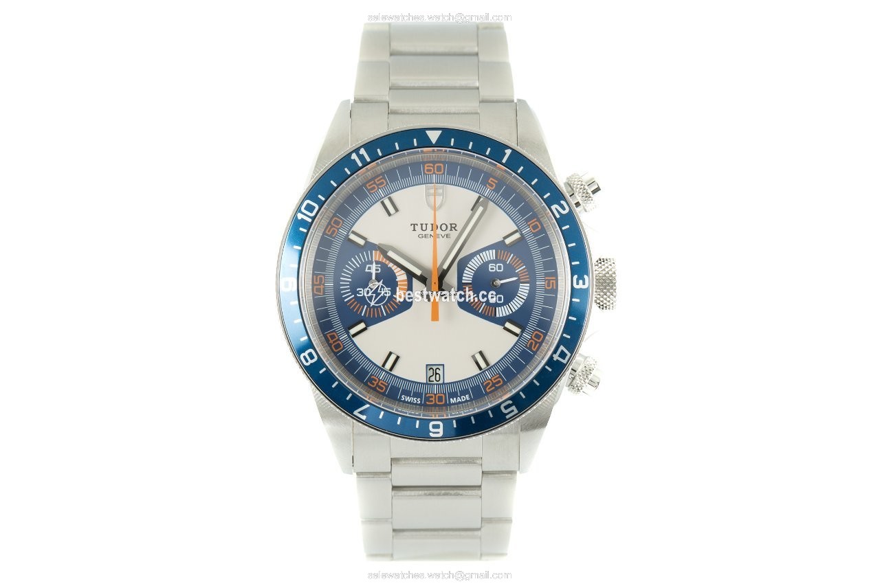 Tudor Heritage Chrono Blue Mens watch Unisex Automatic Steel 70330B Replica 2
