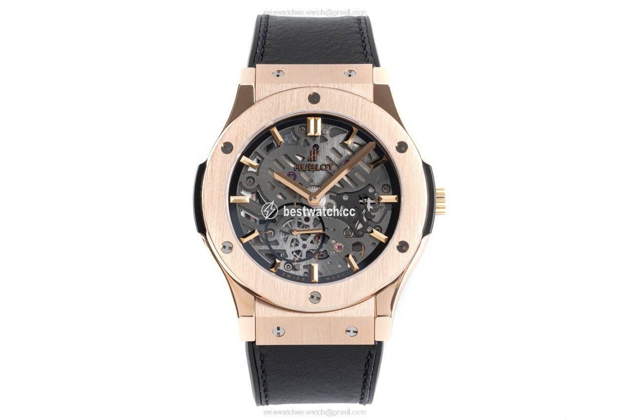 IMG_9085 Hublot Classic Fusion Ultra-Thin Mens watch Unisex Manual winding Yellow gold 515.OX.0180.LR Replica 2