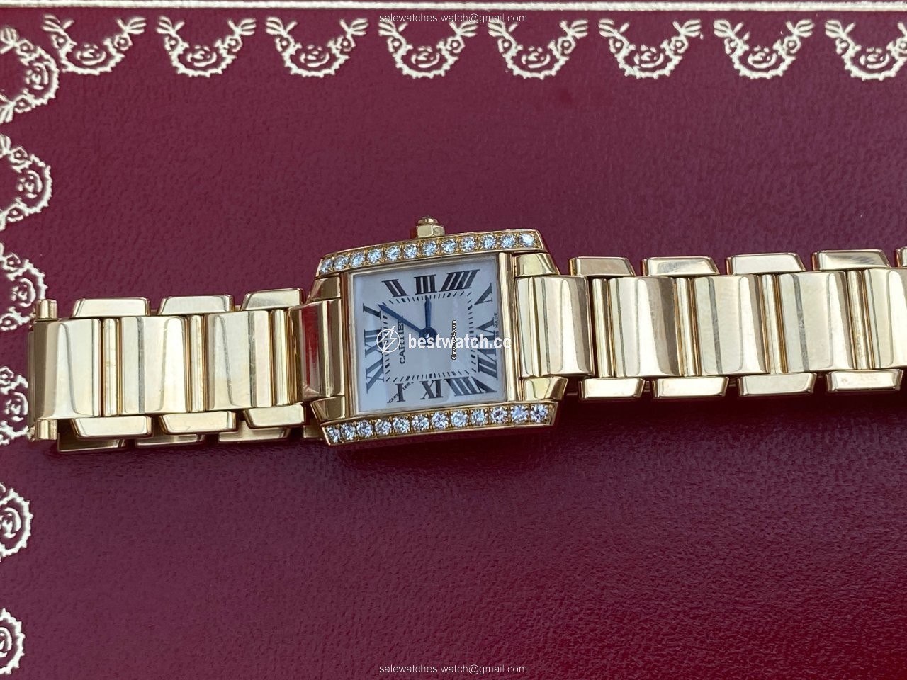 Cartier Tank Francaise Womens watch Quartz Yellow gold WJTA0024 Replica 2