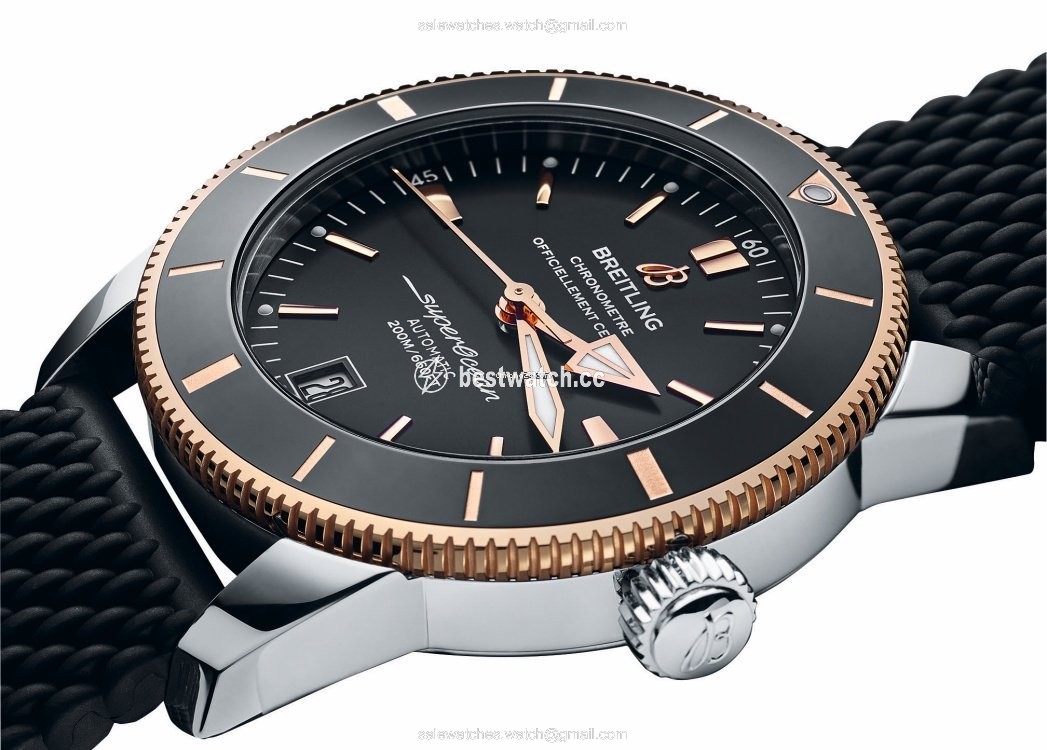 IMG_9085 Breitling Superocean Heritage 42 Mens watch Unisex Automatic Gold Steel UB2010121 B1S1 Replica 2