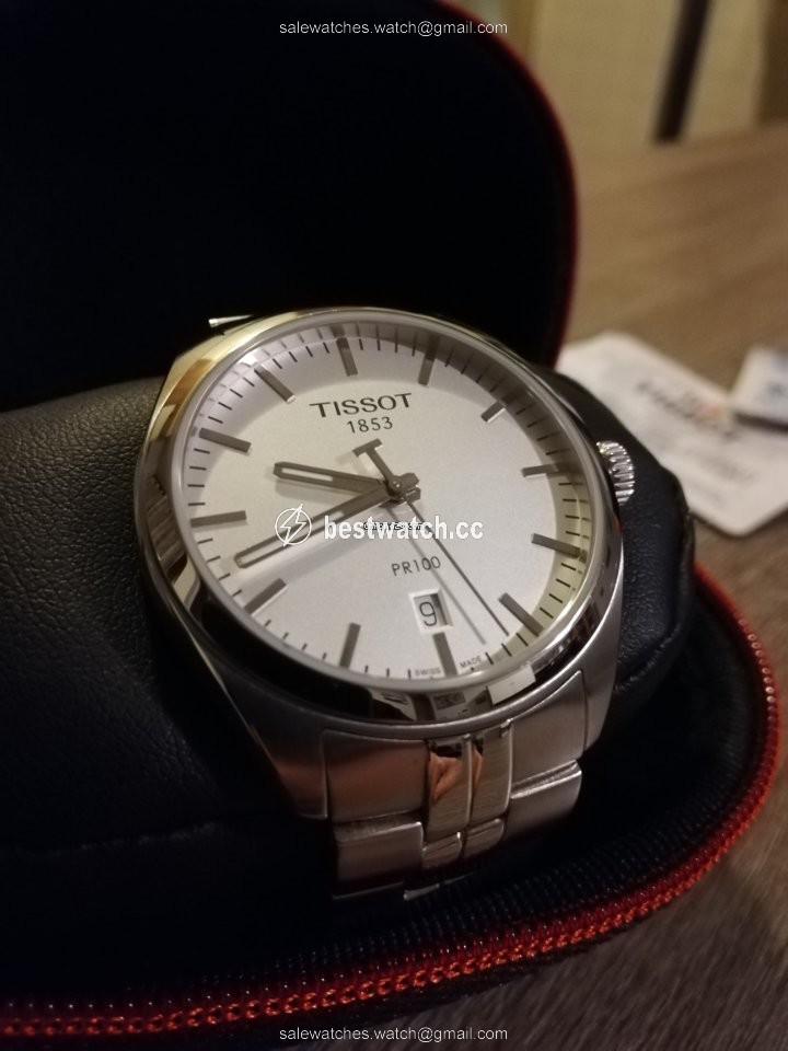 IMG_9085 Tissot PR 100 Mens watch Unisex Quartz Steel PR100 Replica 2