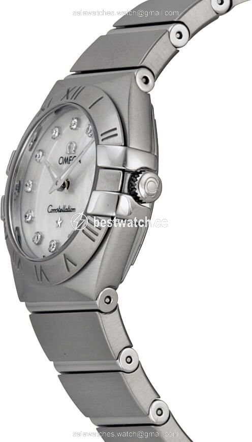 IMG_9085 Omega Constellation Quartz Womens watch Quartz Steel 12310246055001 Replica 2