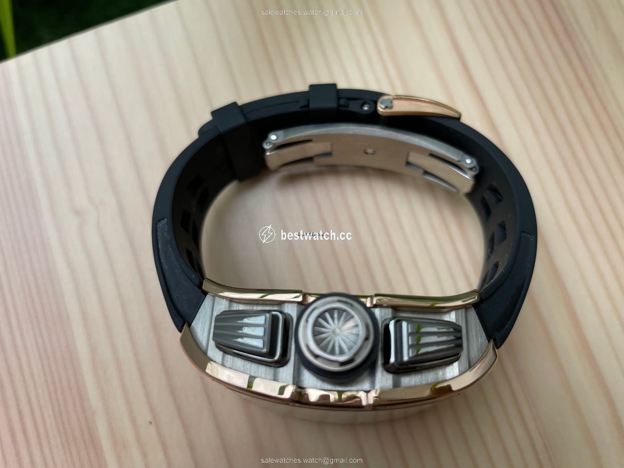 IMG_9085 Richard Mille RM 011 Mens watch Unisex Automatic Rose gold RM011 AJ RG Replica 2
