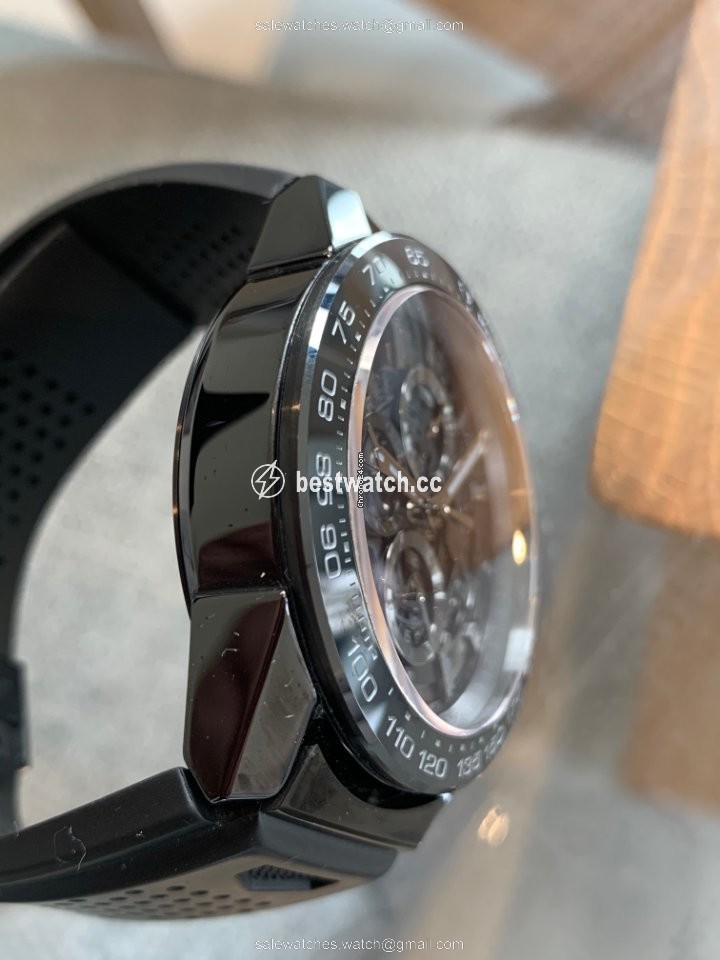 IMG_9085 TAG Heuer Carrera Calibre HEUER 01 Mens watch Unisex Automatic Ceramic CAR2A90.FT6071 Replica 2