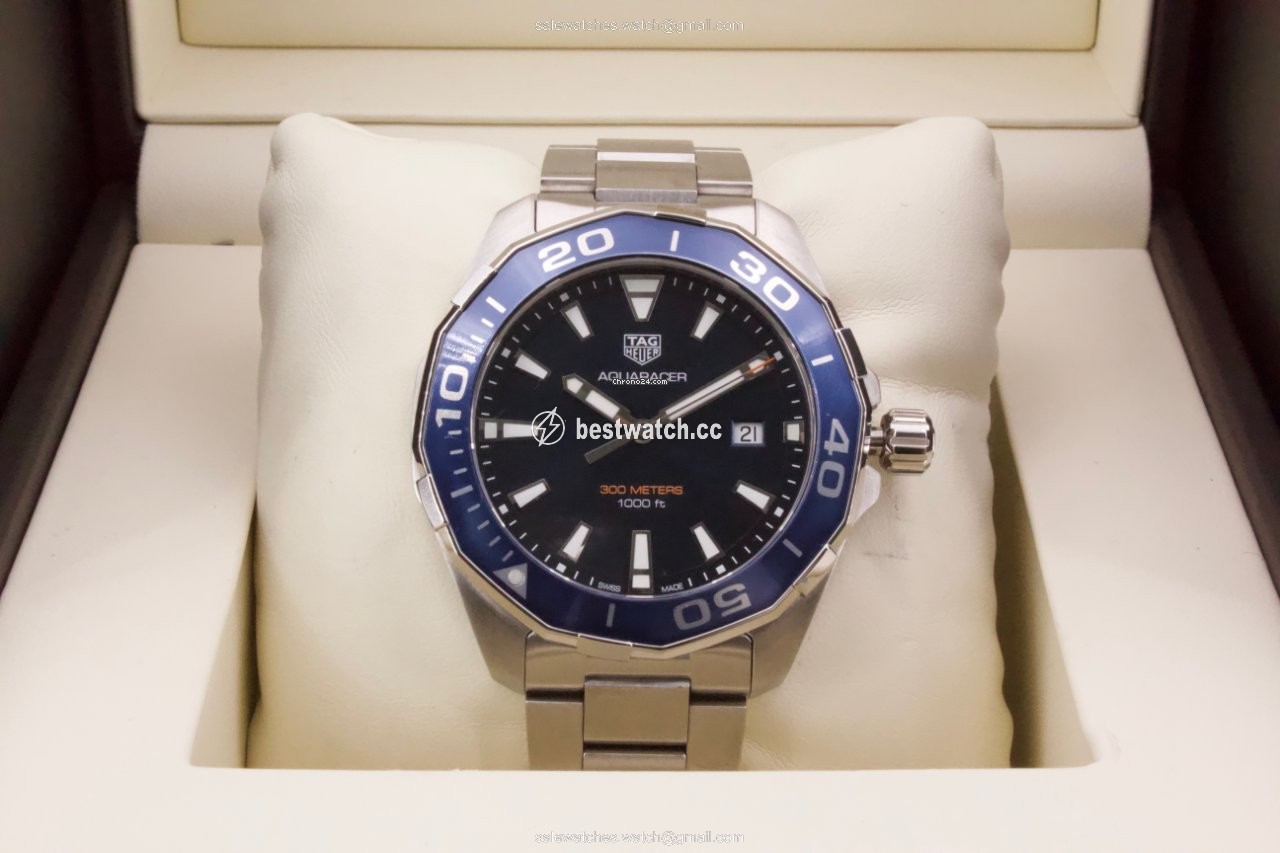 IMG_9085 TAG Heuer Aquaracer Mens watch Unisex Quartz Steel WAY101C.BA0746 Replica 2