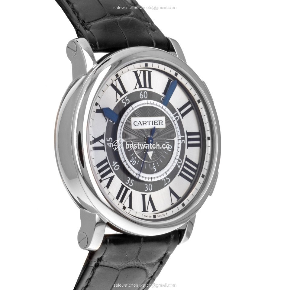 IMG_9085 Cartier Rotonde de Cartier Mens watch Unisex Manual winding White gold W1556051 2956 Replica 2