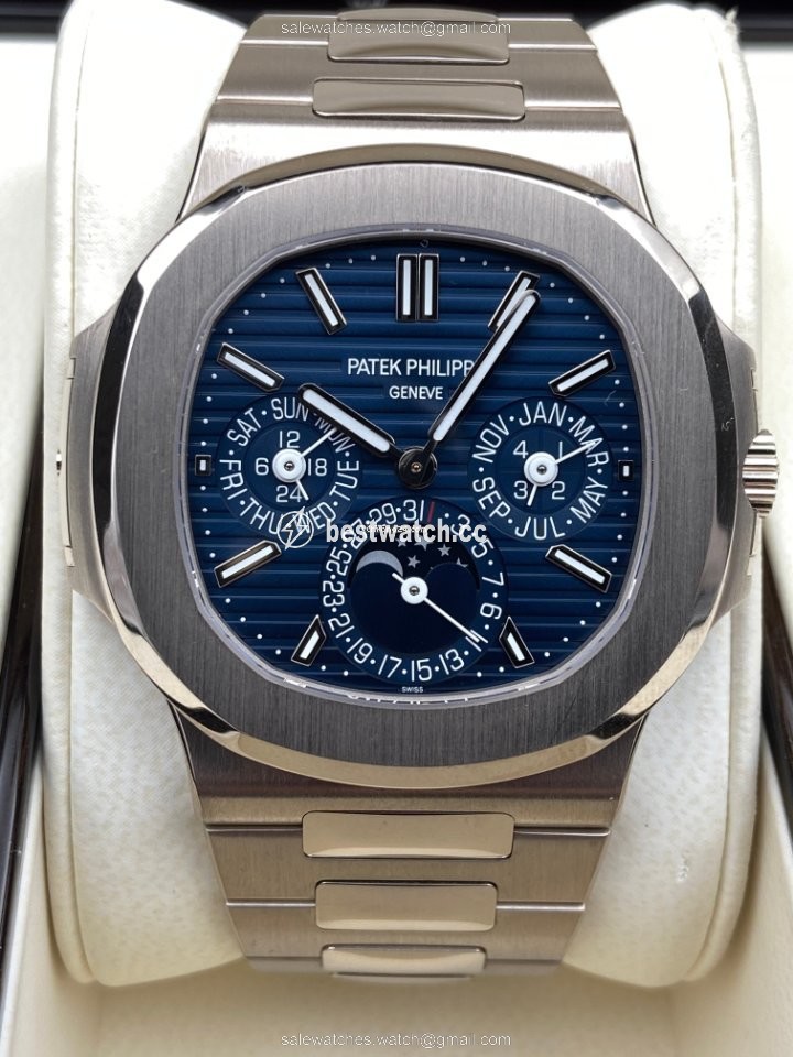 IMG_9085 Patek Philippe Nautilus Mens watch Unisex Automatic White gold 5740 1G-001 Replica 2