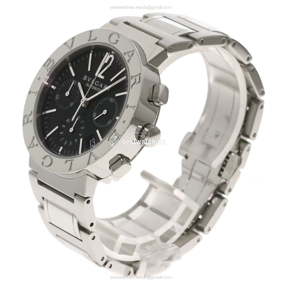 Bulgari Bulgari Mens watch Unisex Automatic Steel BB38SS DCH N Replica 2