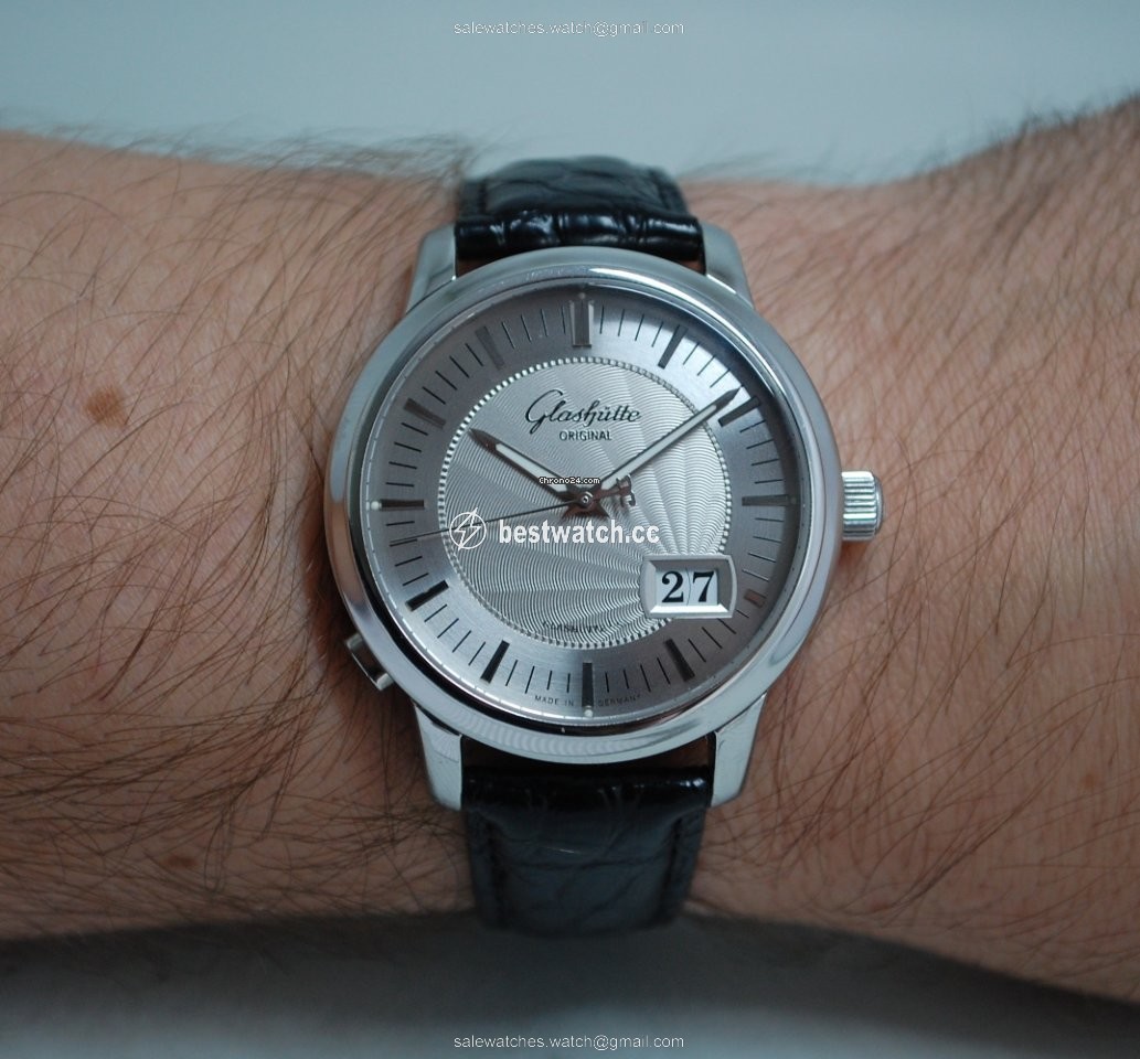 IMG_9085 Glashutte Original Senator Panorama Date Mens watch Unisex Automatic Steel 100-03-03-02-04 Replica 2