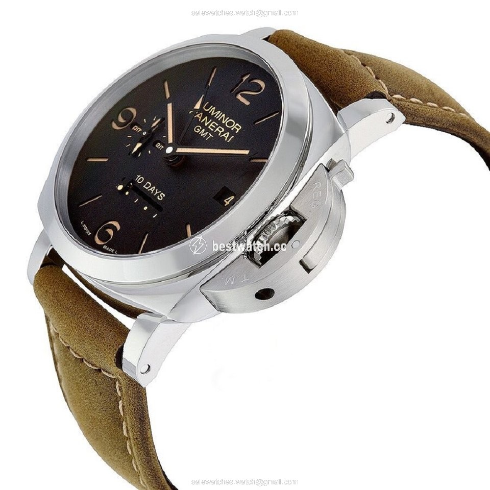 IMG_9085 Panerai Luminor 1950 10 Days GMT Mens watch Unisex Automatic Steel PAM00533 Replica 2