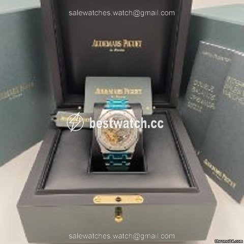 IMG_9085 Audemars Piguet Royal Oak Double Balance Wheel Openworked Mens watch Unisex Automatic Steel 15407ST.OO.1220ST.01 Replica 2