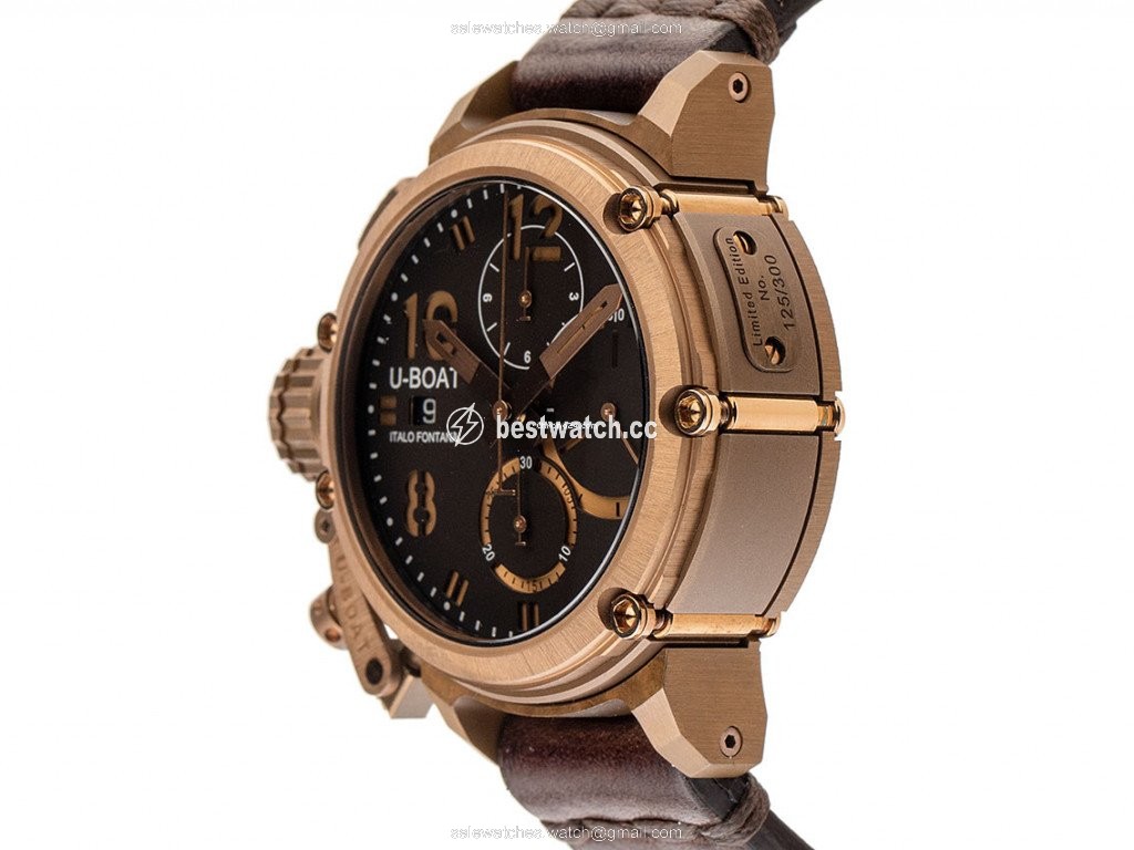 IMG_9085 U-Boat Chimera Mens watch Unisex Automatic Bronze 8014 Replica 2