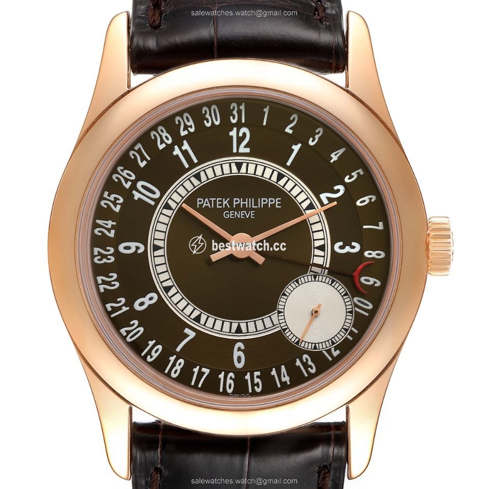 IMG_9085 Patek Philippe Calatrava Mens watch Unisex Automatic Rose gold 6000R Replica 2