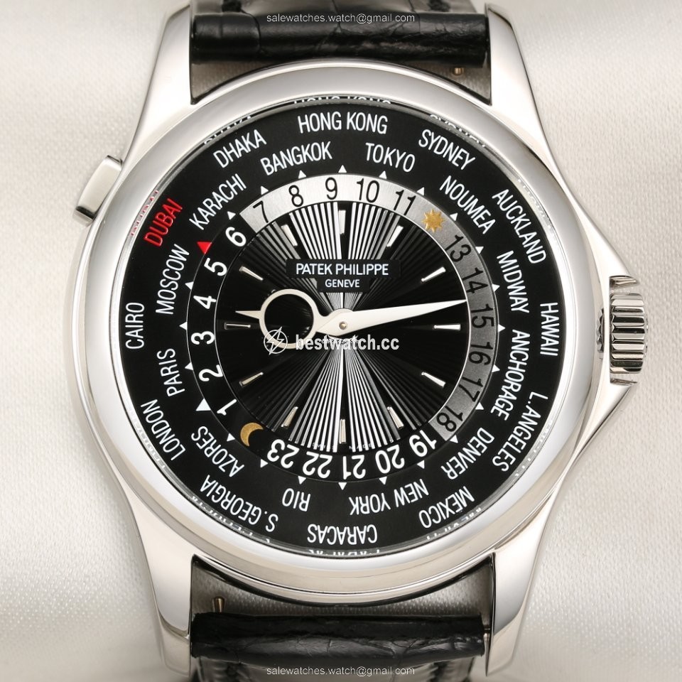 Patek Philippe World Time Mens watch Unisex Automatic Platinum 5130P-014 Replica 2