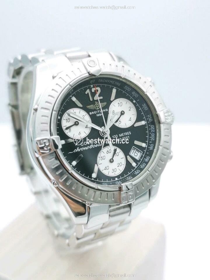Breitling Colt Chronograph Mens watch Unisex Quartz Steel A53050 Replica 2