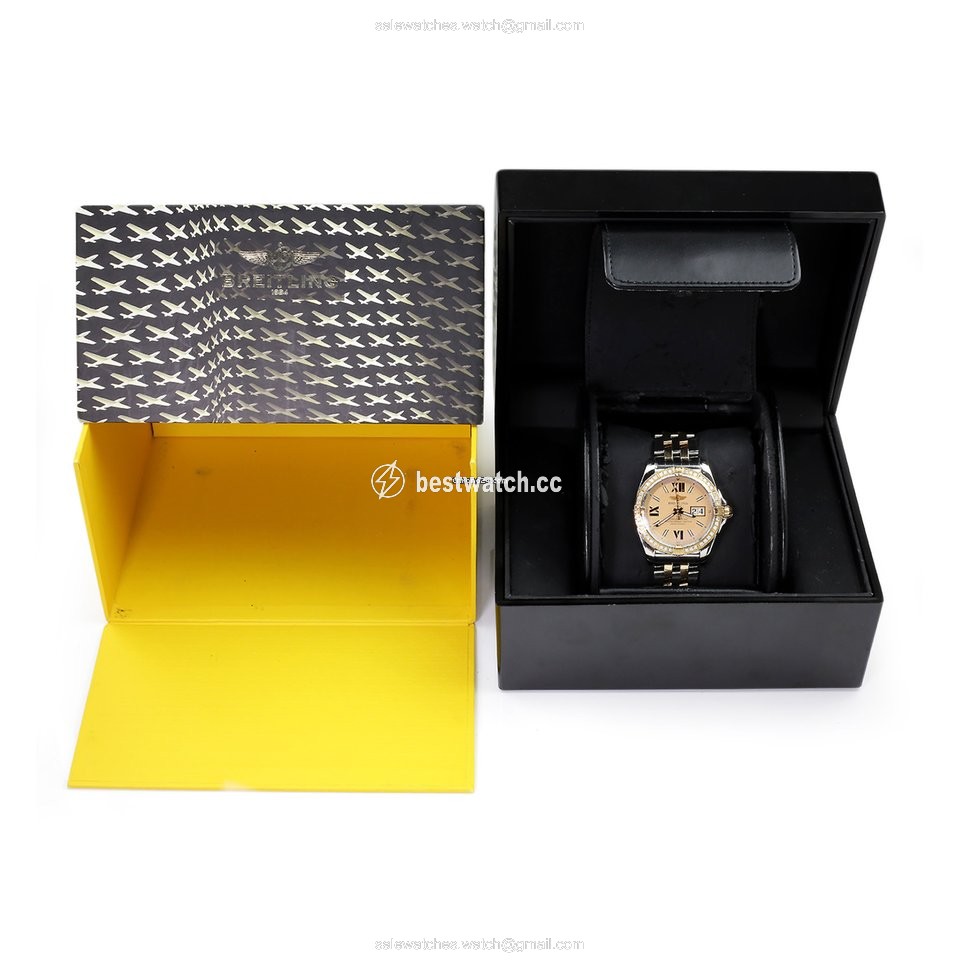 Breitling Galactic 41 Mens watch Unisex Automatic Gold Steel C49350 Replica 2