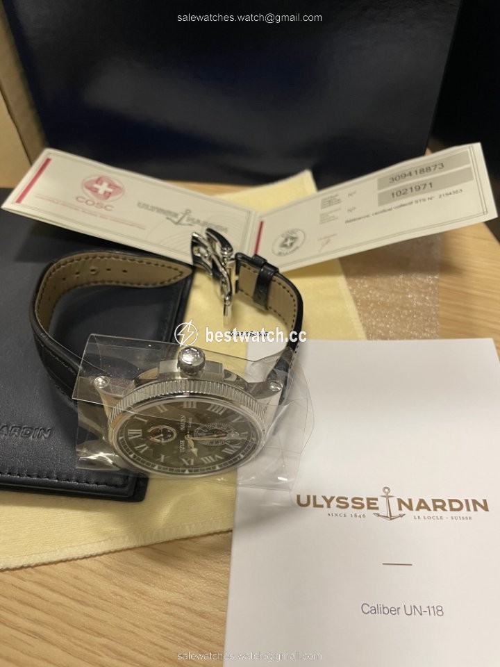 IMG_9085 Ulysse Nardin Marine Mens watch Unisex Automatic Steel 183-122-3-42 Replica 2