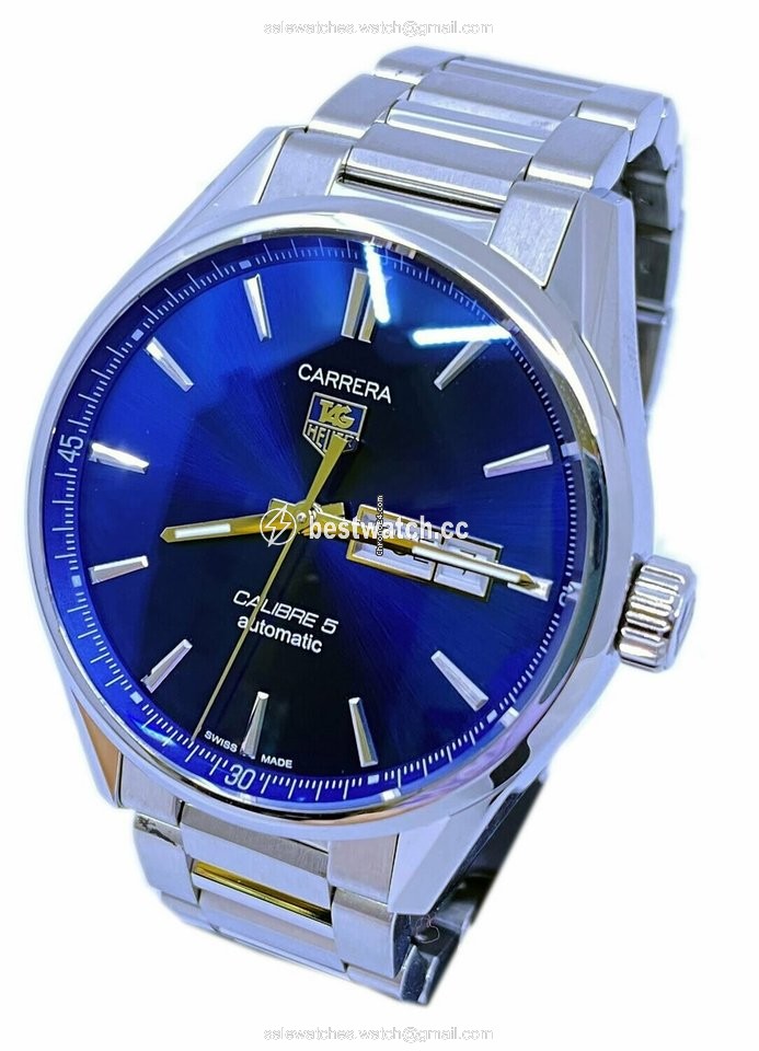 IMG_9085 TAG Heuer Carrera Calibre 5 Mens watch Unisex Automatic Steel WAR201E Replica 2