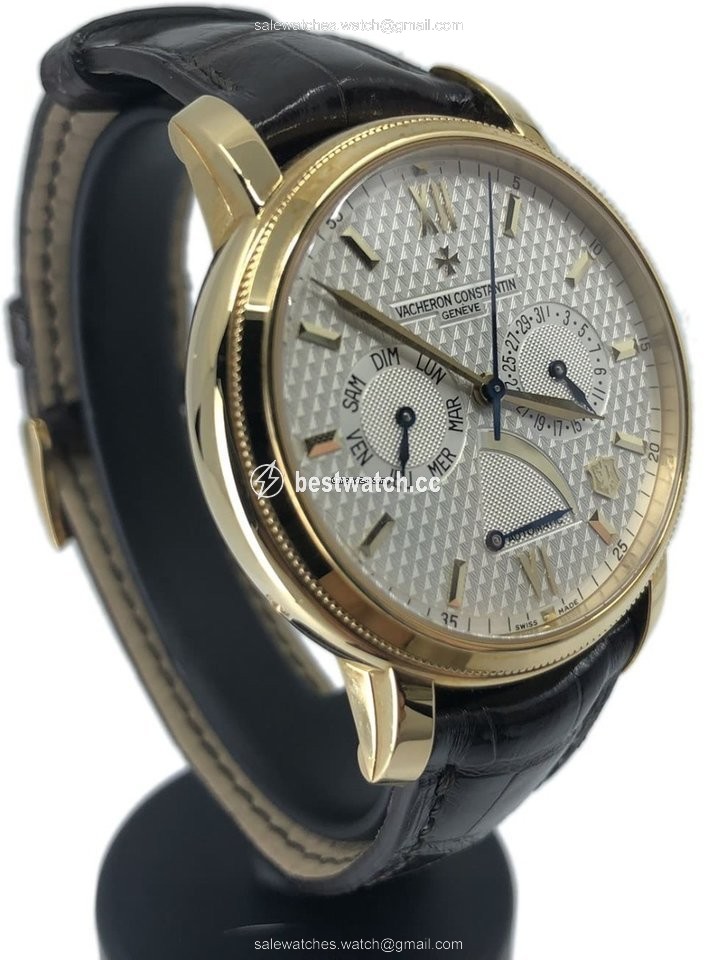 IMG_9085 Vacheron Constantin Mens watch Unisex Automatic Yellow gold 1755 85250 Replica 2