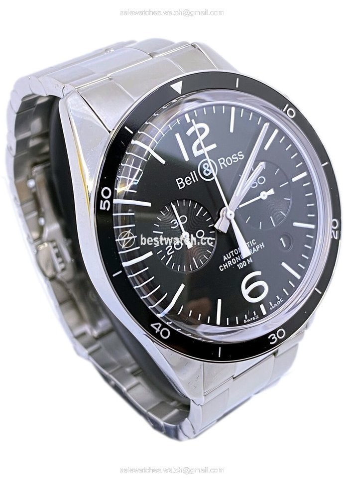 IMG_9085 Bell & Ross BR V1 Mens watch Unisex Automatic Steel BRV126-BL-BE-SST Replica 2
