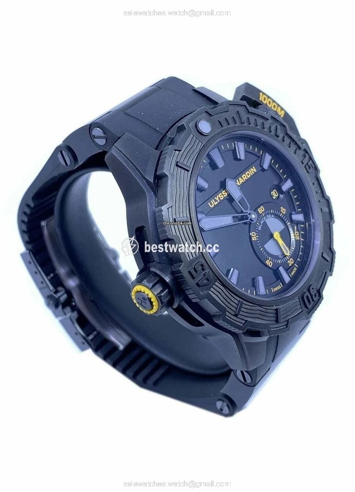 IMG_9085 Ulysse Nardin Mens watch Unisex Automatic Titanium 3203-500LE-3 BLACK-OMW Replica 2