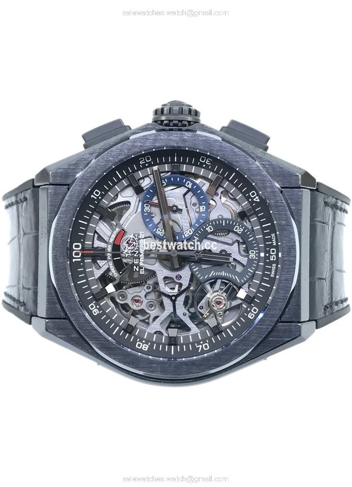 IMG_9085 Zenith Defy El Primero Mens watch Unisex Automatic Ceramic 21 49.9000.9004 78.R582 Replica 2