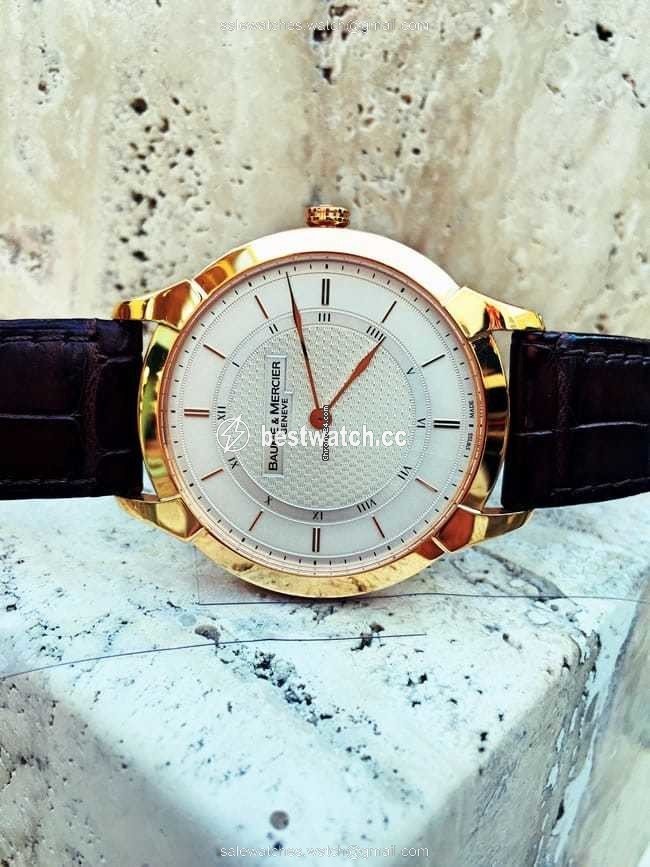 IMG_9085 Baume & Mercier William Baume Mens watch Unisex Manual winding Rose gold 8794 Replica 2