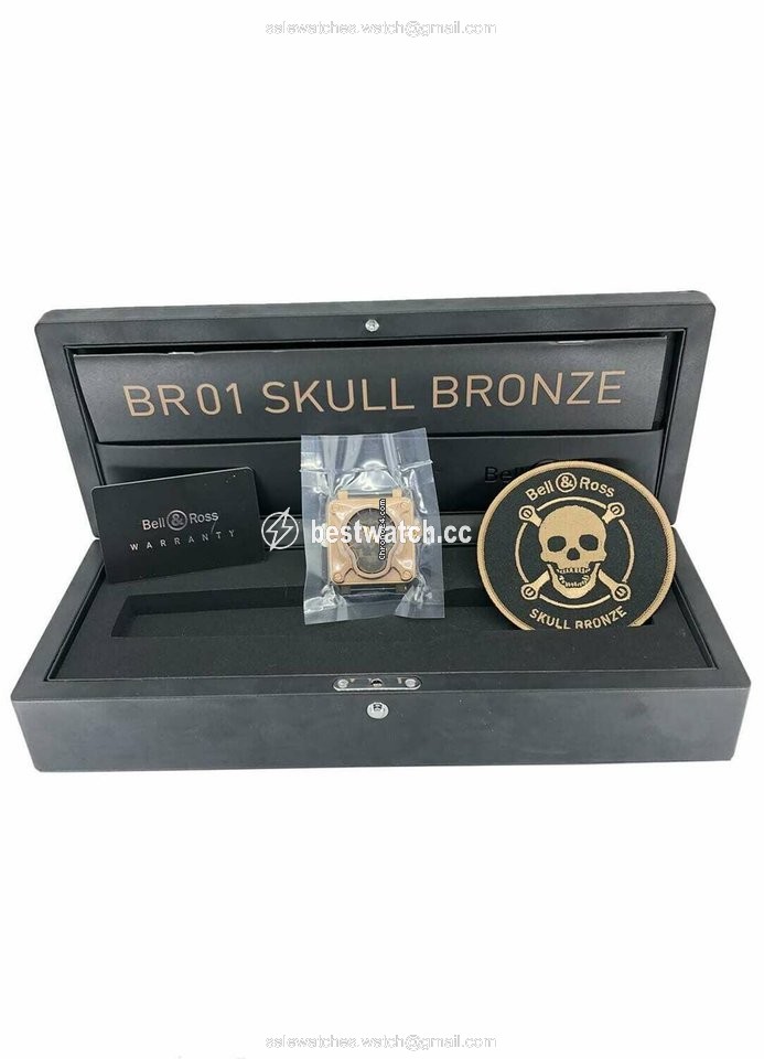 IMG_9085 Bell & Ross BR 01-92 Mens watch Unisex Automatic Bronze BR0192-SKULL-BR Replica 2