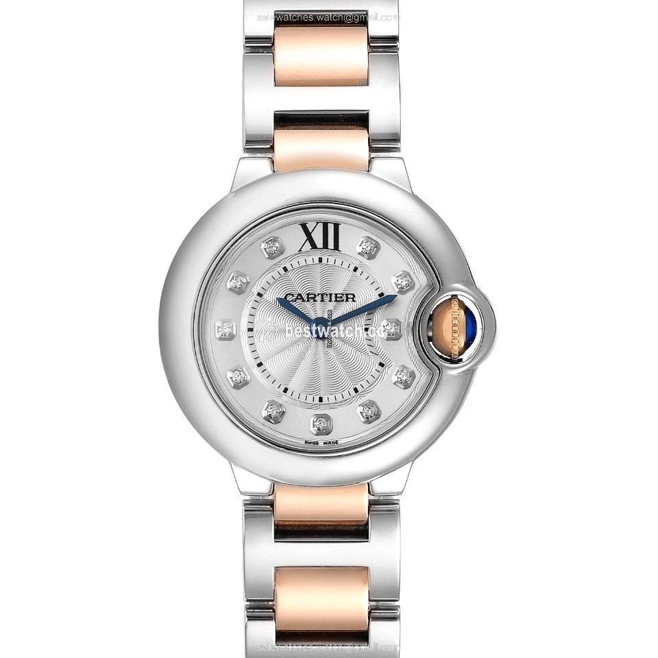 IMG_9085 Cartier Ballon Bleu 28mm Womens watch Quartz Steel WE902030 Replica 2