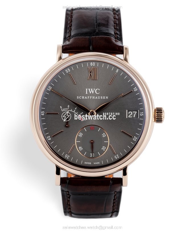 IWC Portofino Hand-Wound Manual winding Rose gold IW510104 Replica 2