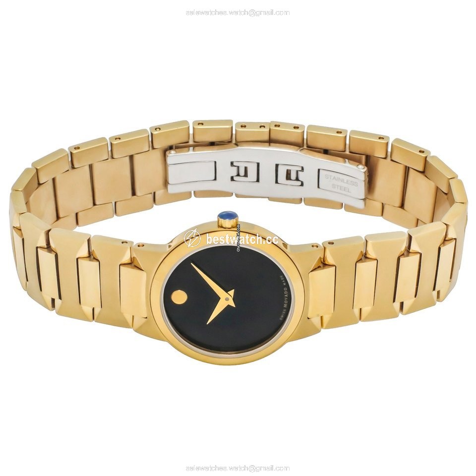 IMG_9085 Movado Womens watch Quartz Gold Steel 0607297 Replica 2