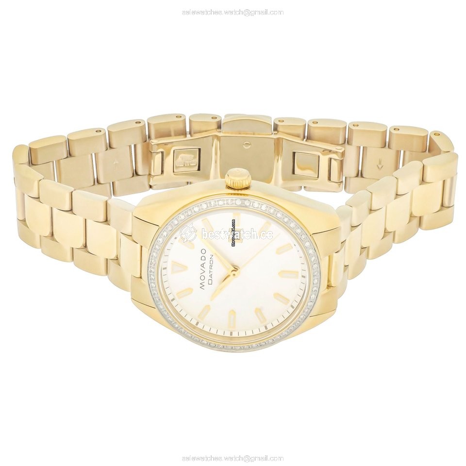 Movado Datron Womens watch Quartz Gold Steel 3650070 Replica 2
