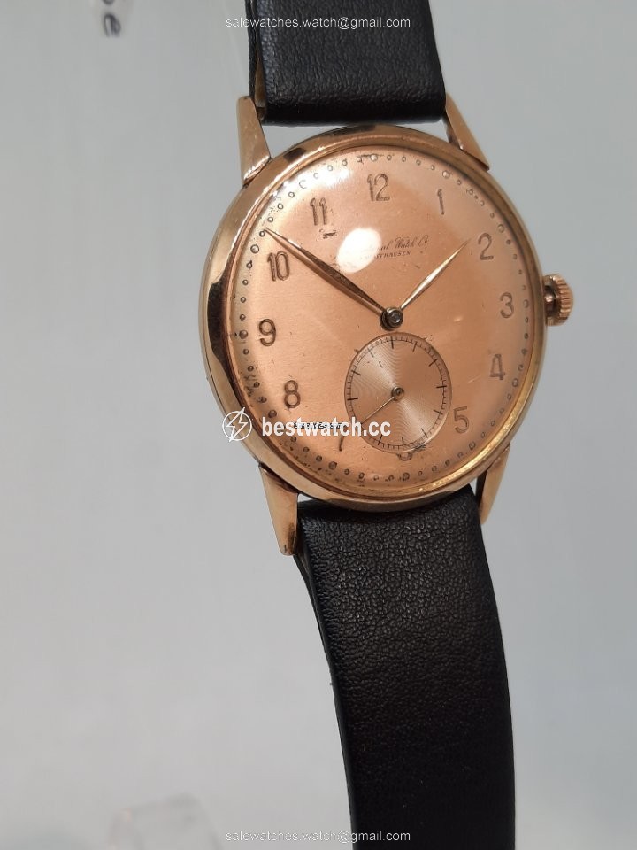 IMG_9085 IWC Mens watch Unisex Manual winding Rose gold c62 Replica 2
