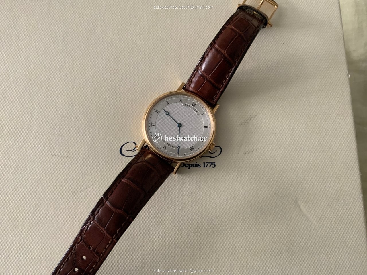 IMG_9085 Breguet Classique Mens watch Unisex Automatic Yellow gold 5157BA 11 9V6 Replica 2