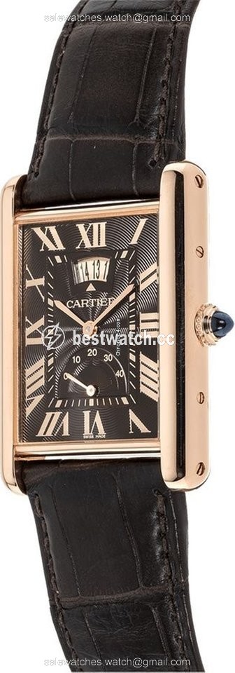 Cartier Tank Louis Cartier Mens watch Unisex Manual winding Rose gold W1560002 Replica 2