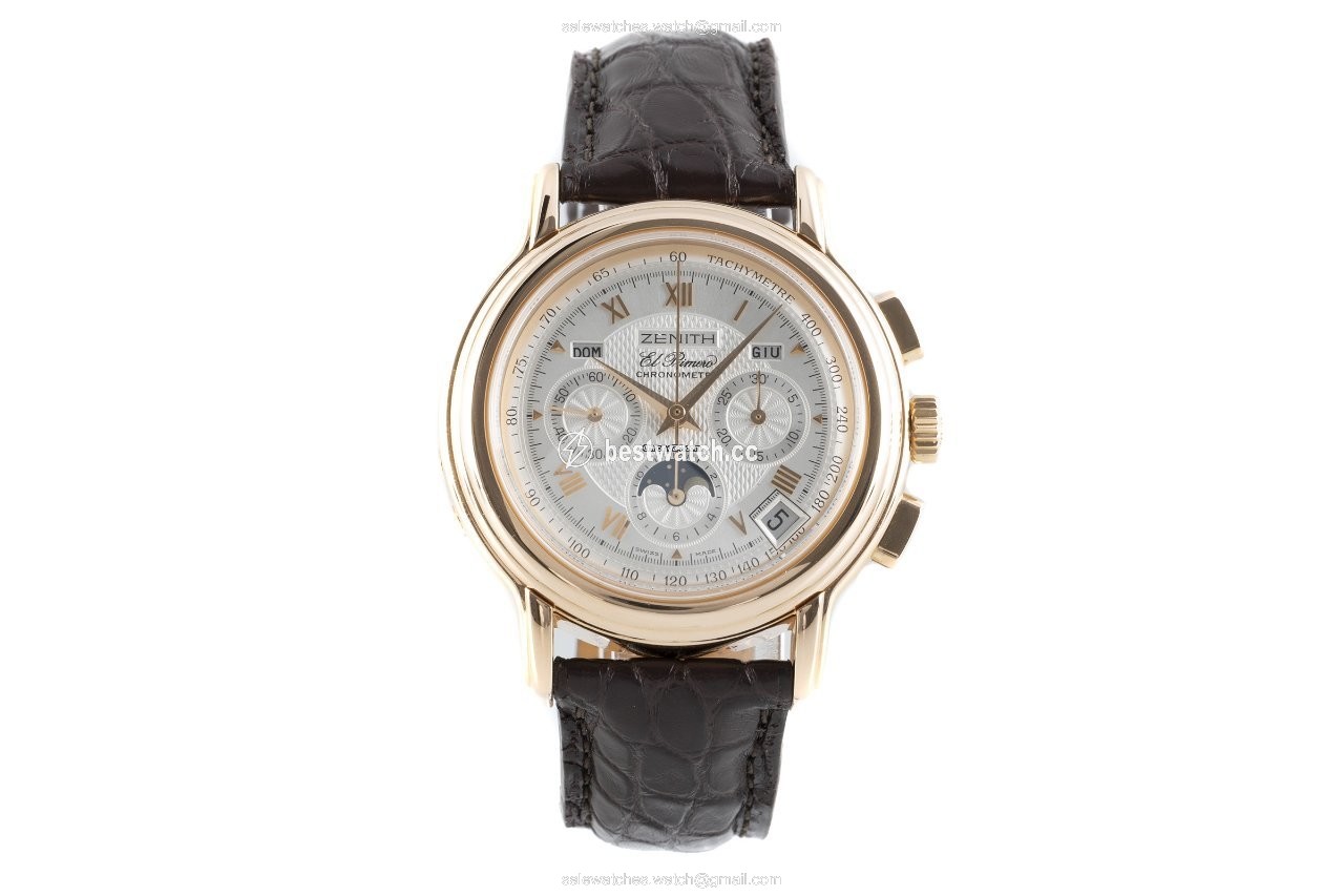 IMG_9085 Zenith El Primero Mens watch Unisex Automatic Red gold 17.0240.410 Replica 2