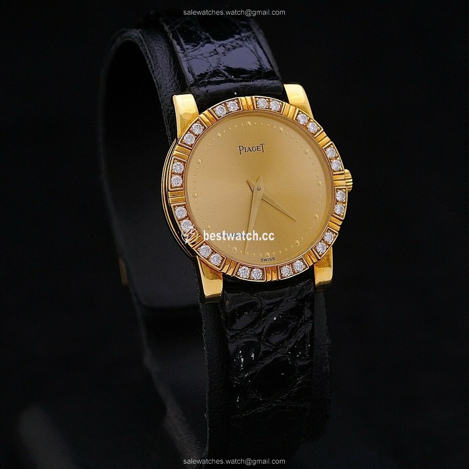 IMG_9085 Piaget Dancer Womens watch Quartz Yellow gold 80464 Replica 2